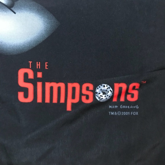 2001 The Simpsons / Sopranos Hawaiian Shirt XL - Picture 2 of 5